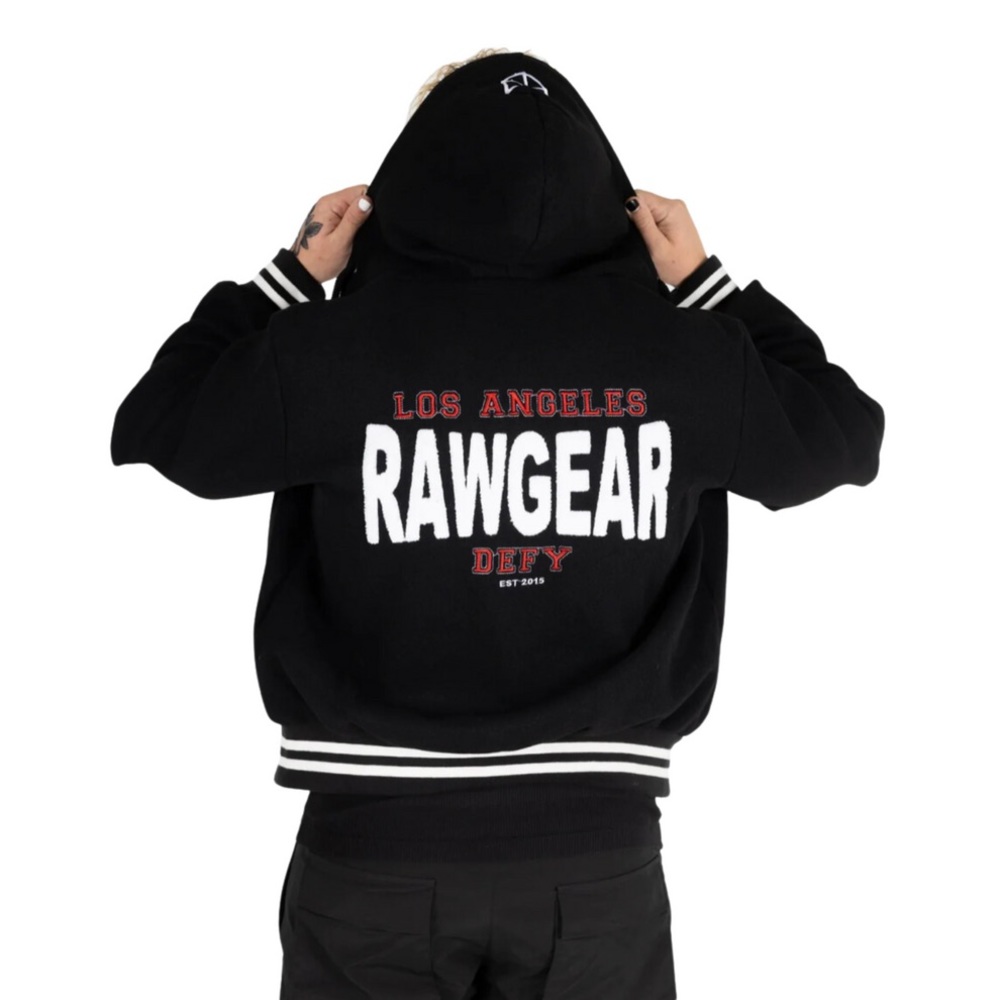 🔥NWT! Rawgear Unisex Embroidered Varsity Letterman Jacket